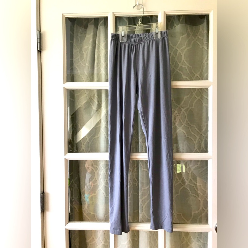 Simply Southern OS (fits like a Small) adult buttersoft blue leggings in EUC